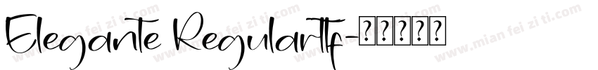 Elegante Regularttf字体转换
